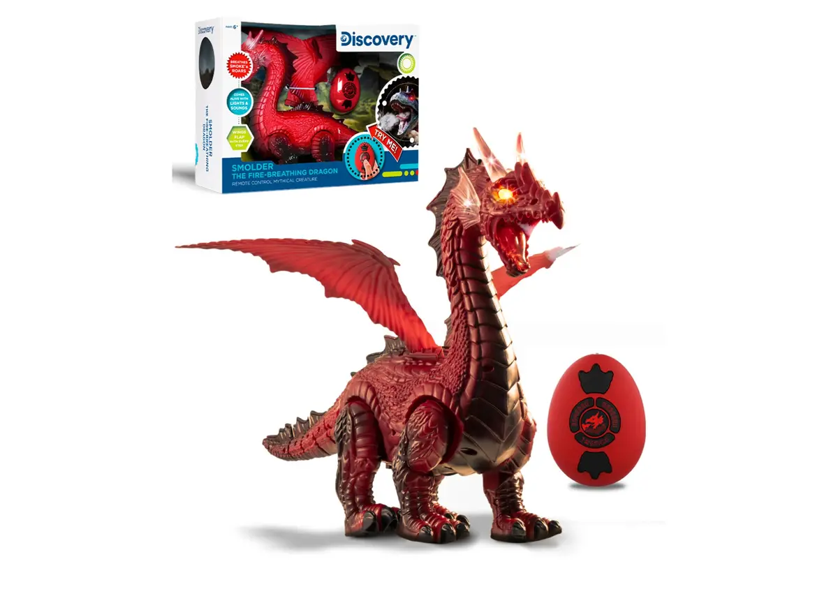 Discovery #Mindblown Rc Smoke Breathing Dragon Toy - Infrared Control 1