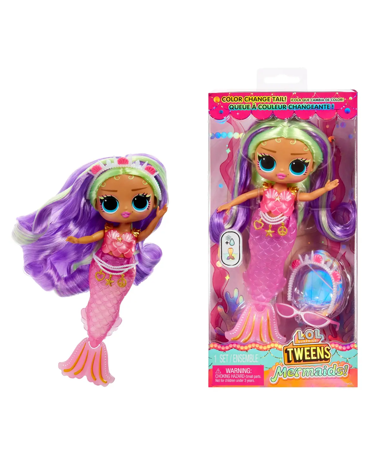 Lol Surprise! Tweens - Cleo Cove Mermaid Doll With Color-Changing Tail 1