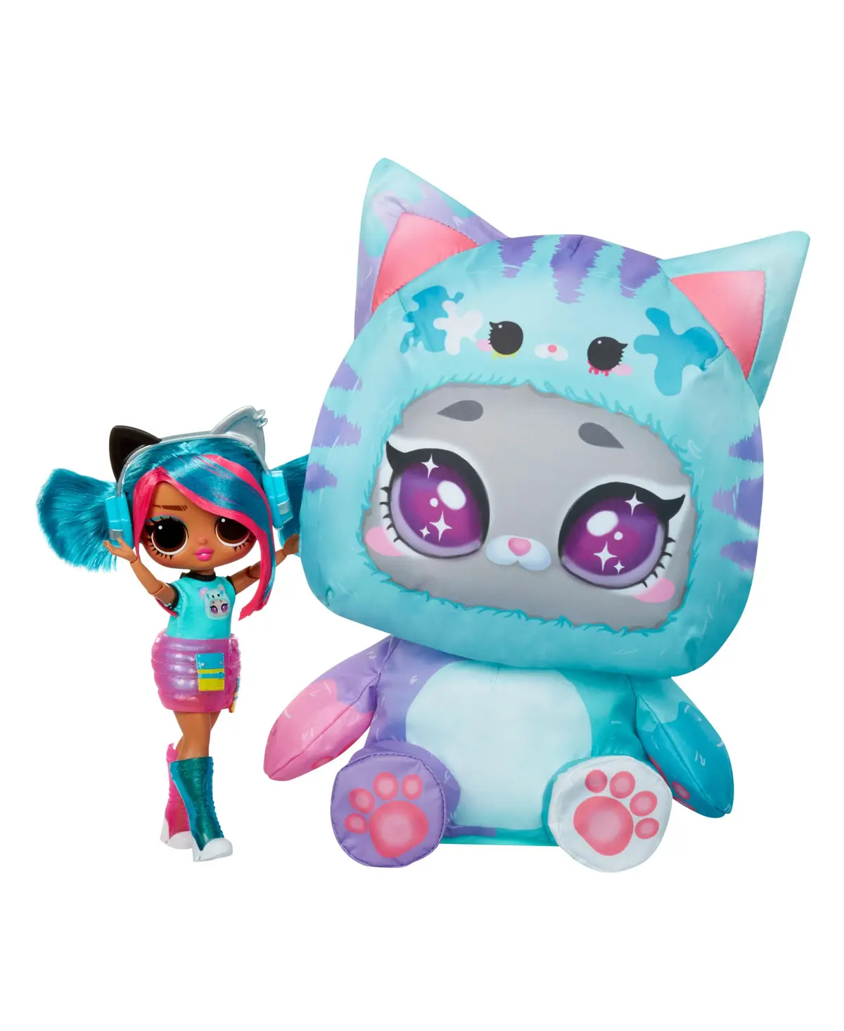 Lol Surprise! Tweens Costume Emma Emo With Inflatable Kitty Outfit 1