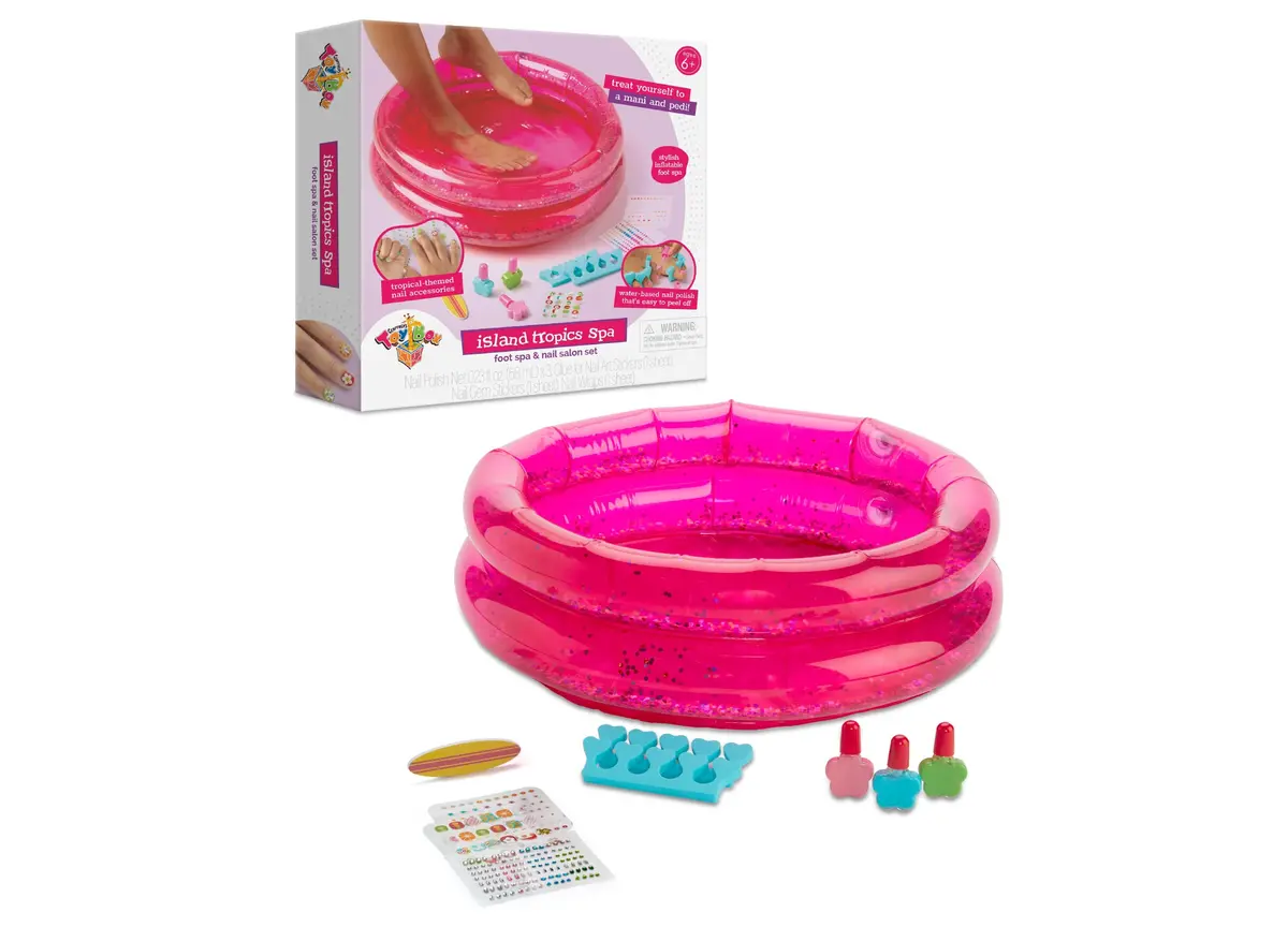 Geoffrey's Toy Box Island Tropics Foot Spa Nail Salon Kit 1