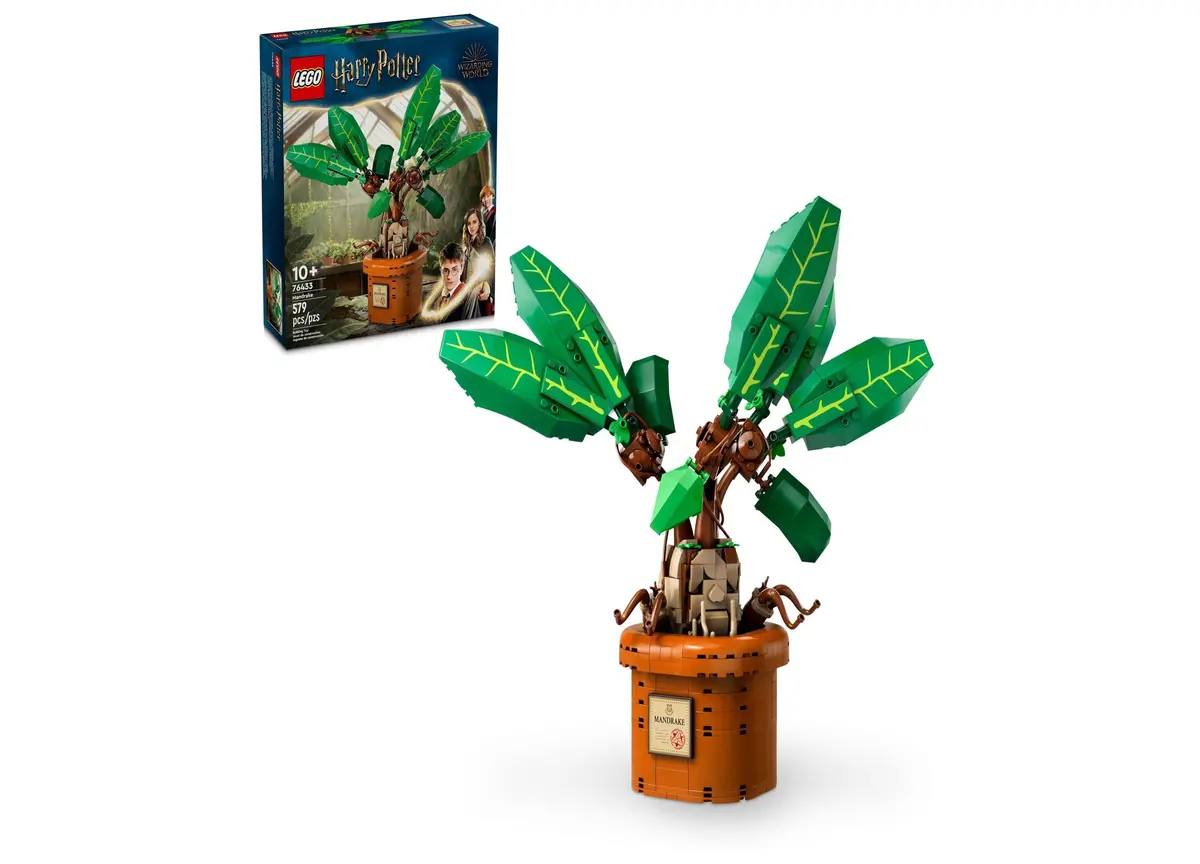 Lego® Harry Potter Mandrake Magical Plant Toy Building Set 76433, 579 Pieces 1