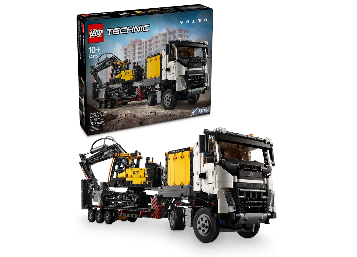 Lego Technic Volvo Fmx Truck And Ec230 Electric Excavator Set - 2274 Pieces 1