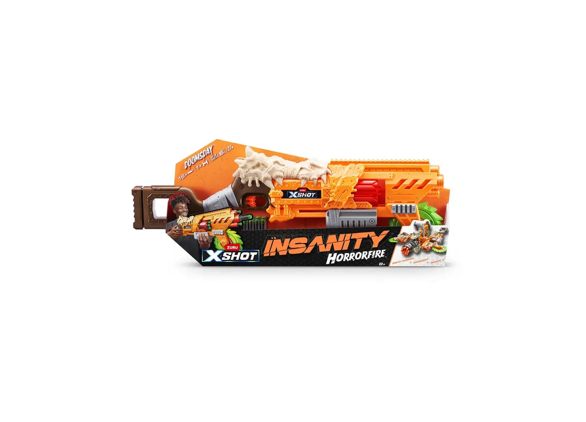 X-Shot Insanity Horrorfire Chainsaw With Spinning Saw Blade 1