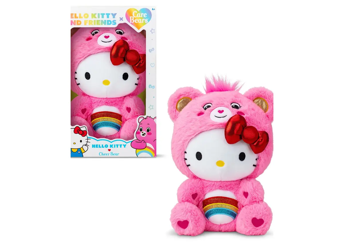 Hello Kitty Care Bears 10 Inch Cheer Bear Plush Toy 1