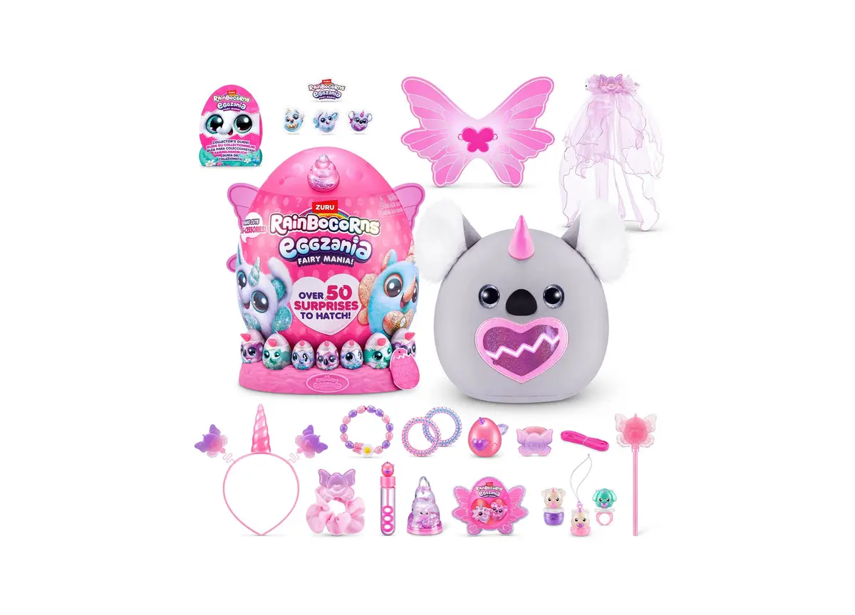 Rainbocorns Eggzania Fairy Mania 50+ Surprises Plush Toy 1