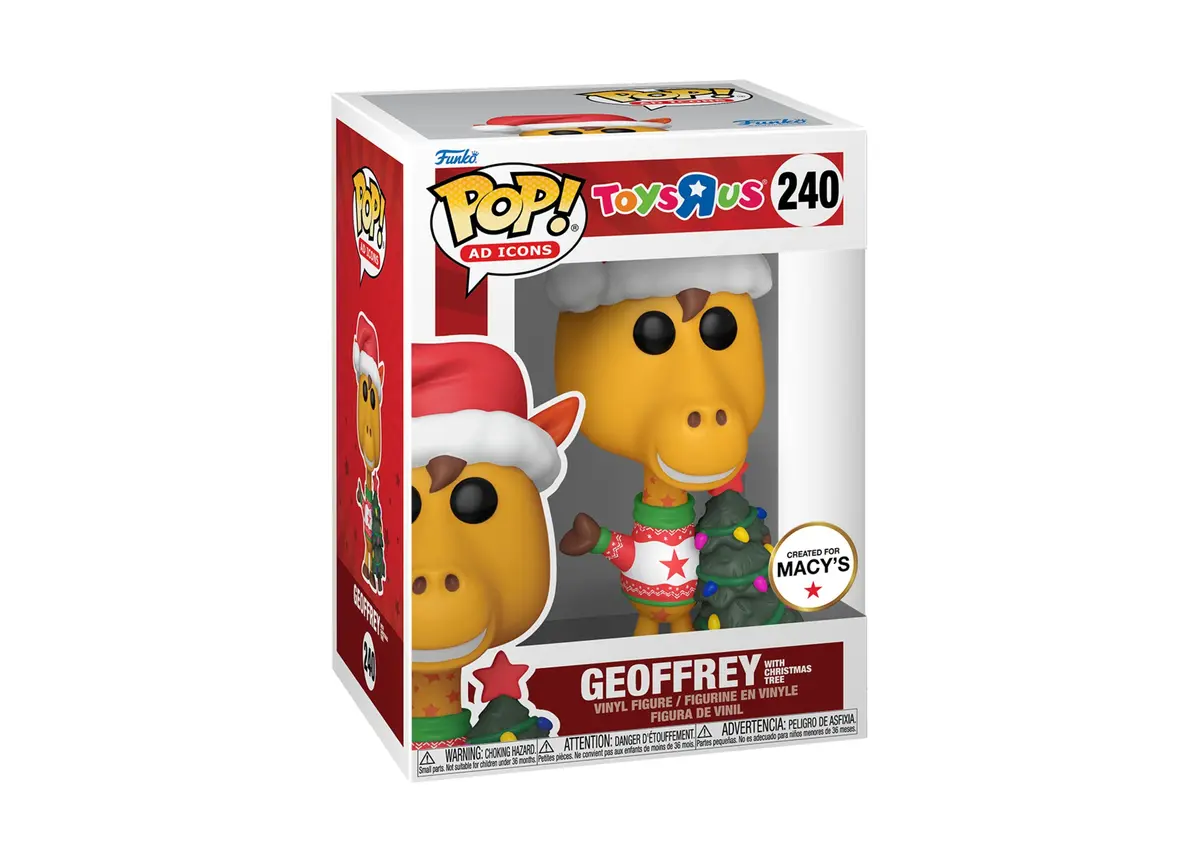 Funko Pop Ad Icons: Geoffrey With Christmas Tree Vinyl Figures, Created For Macy's 2