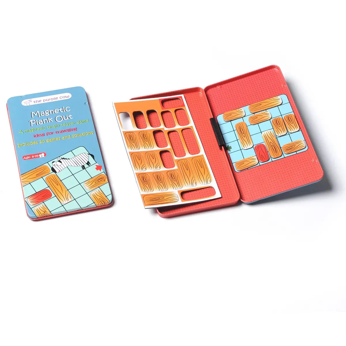 The Purple Cow To Go Plank Out Magnetic Travel Game Set 1