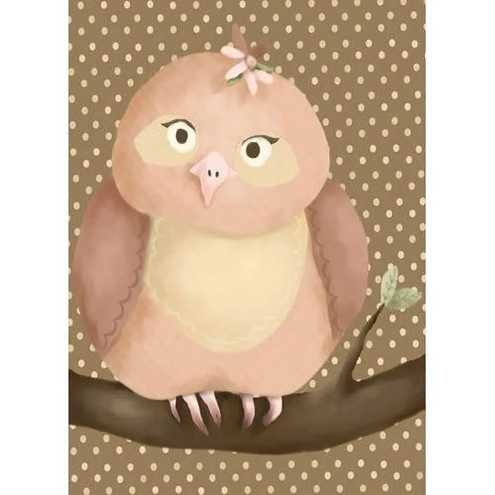 Oopsy Daisys Olga The Owl Colorful Canvas Art 1