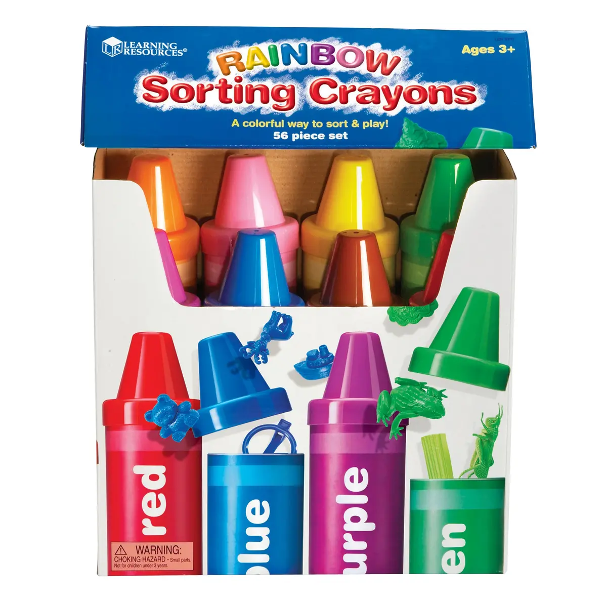 Learning Resources Rainbow Sorting Crayons - Educational Toy - 56 Pieces 1