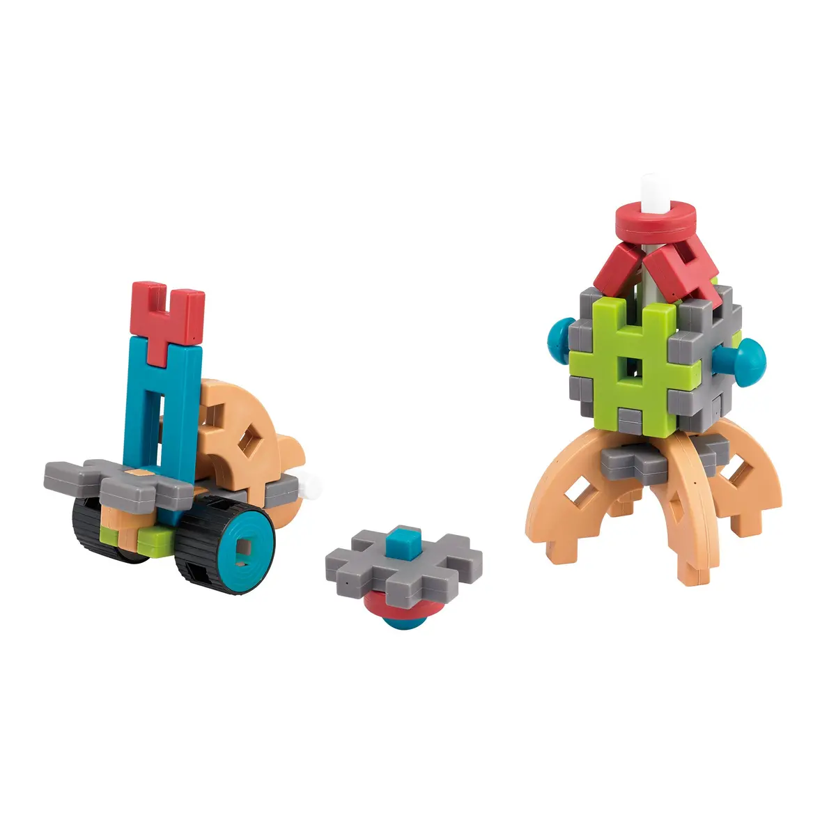 Edxeducation Fun Blocks Activity Set - 83 Pieces, 19 Shapes, 16 Activity Cards 1