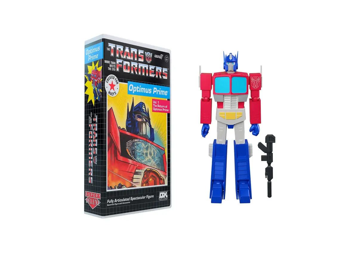 Super 7 Transformers 7-Inch Deluxe Optimus Prime Vhs Style Action Figure - Exclusive To Macy's 1