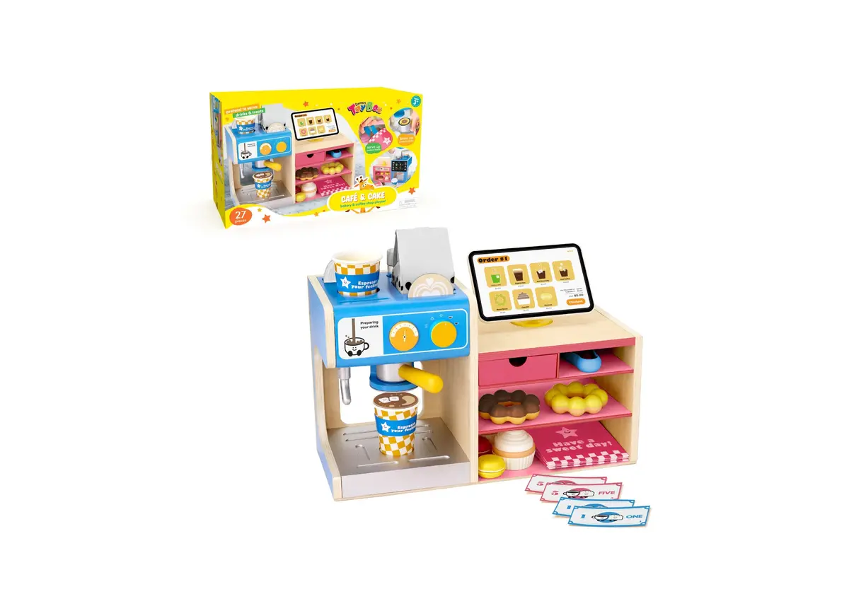 Geoffrey's Toy Box Cafe Cake Bakery Coffee Shop Playset 1