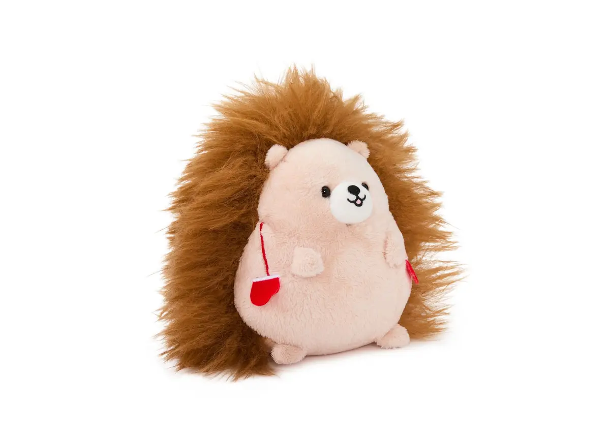 Geoffrey's Toy Box 6 Inch Plush Winter Hedgehog With Mittens - Cozy Snuggle Companion 1