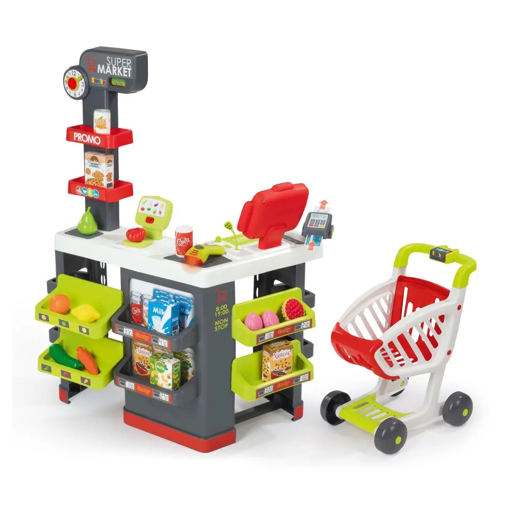 Smoby Interactive Supermarket Playset With Functional Cash Register 1