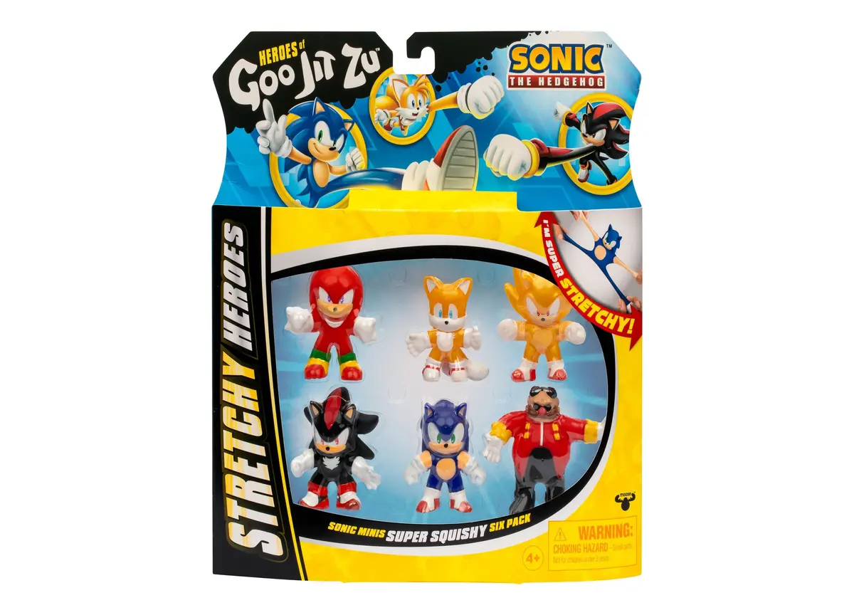 Heroes Of Goo Jit Zu Sonic The Hedgehog Stretchy Minis 6-Pack 1