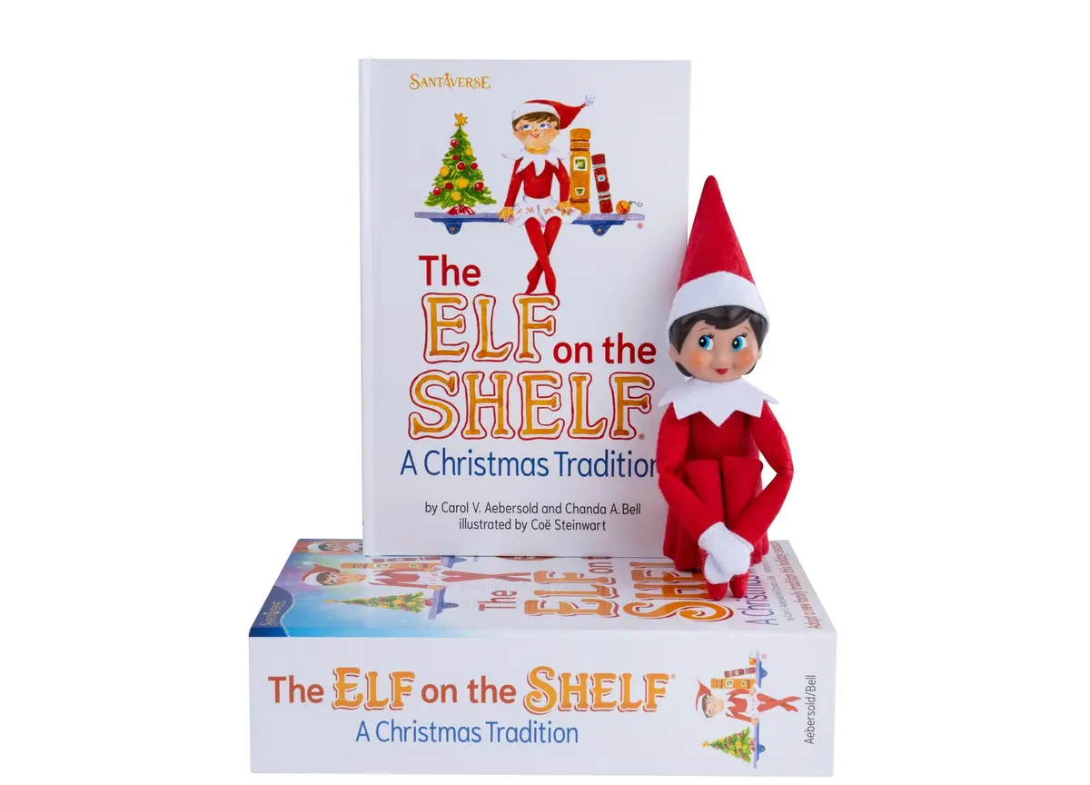 Elf On The Shelf Christmas Tradition Girl With Blue Eyes - Red Suit 1