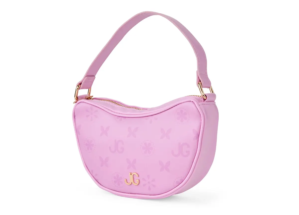 Journey Girls Fashionable Quilted Handbag With Monogram Scarf - Pastel Purple 1