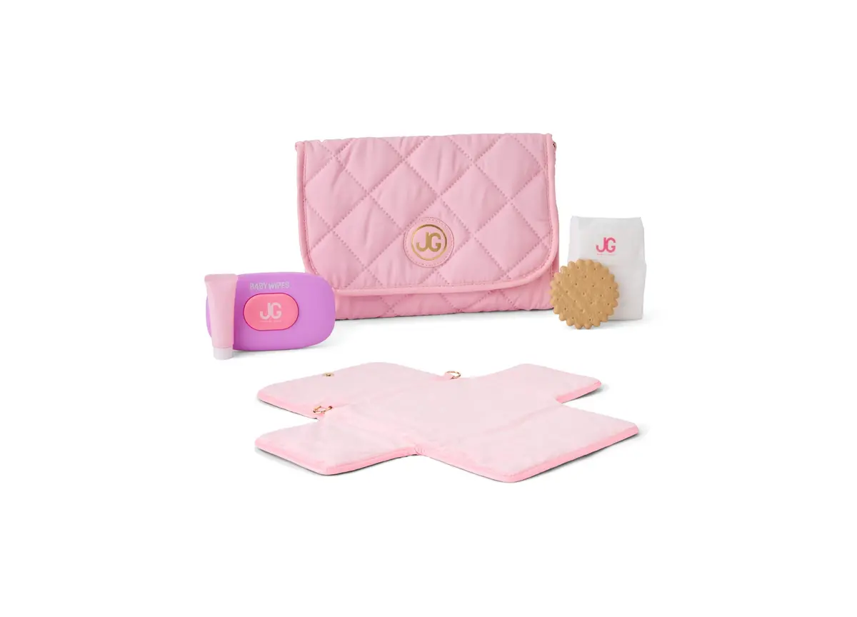Journey Girls Quilted Designer-Inspired Doll Diaper Bag Playset 1
