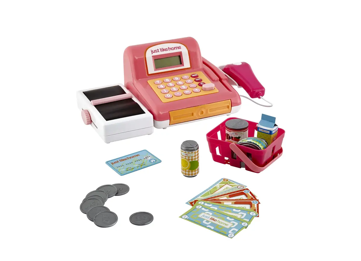 Just Like Home Deluxe Cash Register Playset 1
