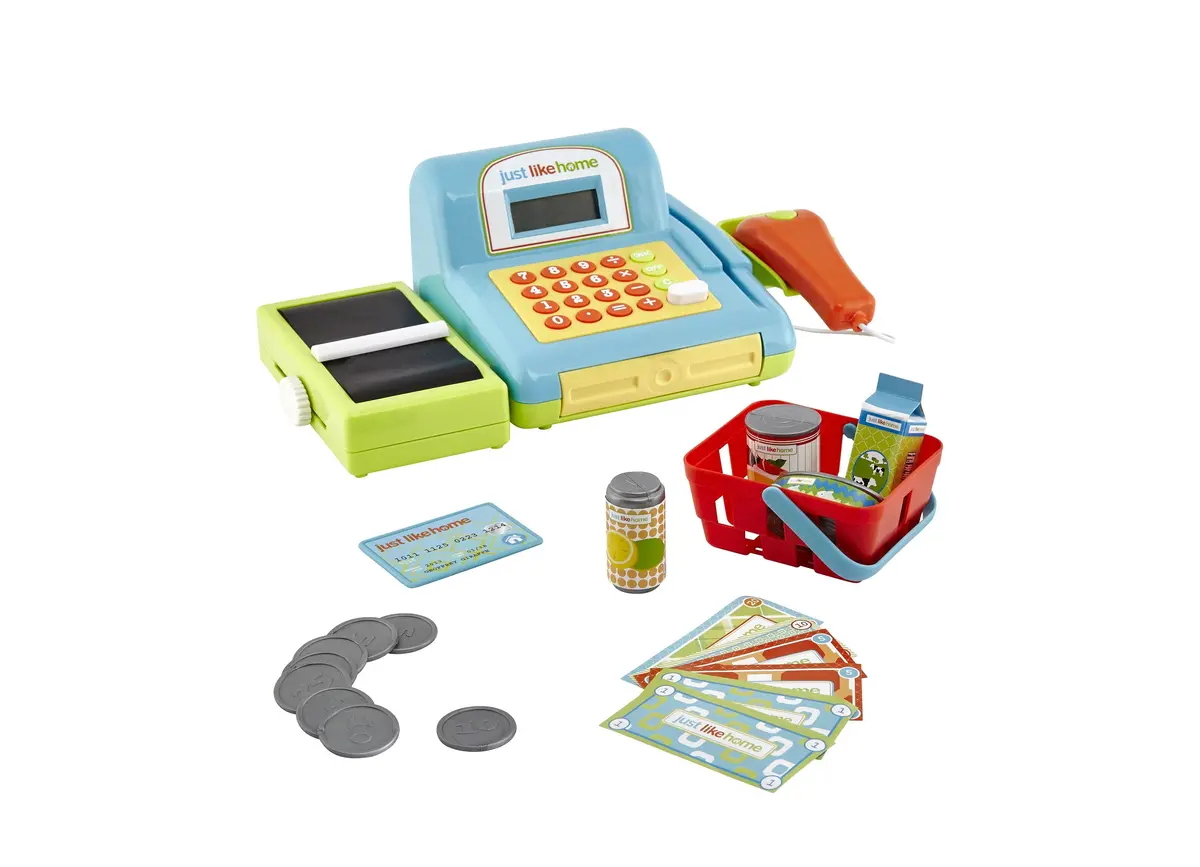 Just Like Home Deluxe Cash Register Set - Interactive Playset 1