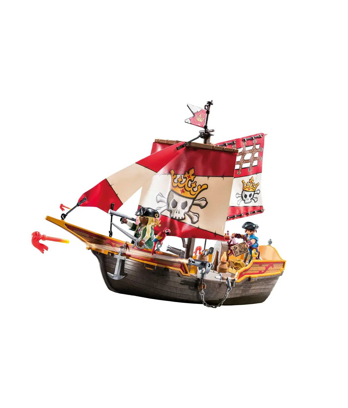 Playmobil Pirates Series - Pirate Ship Playset With Adventure Filled Accessories 1