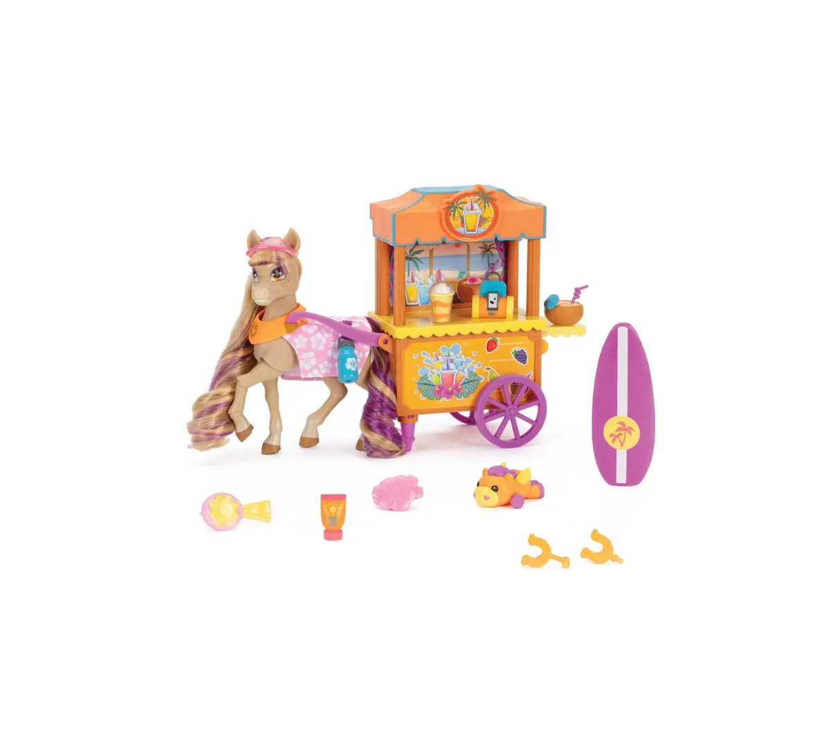 Wild Manes Beach Shack Playset With Surf And Sip Accessories 1