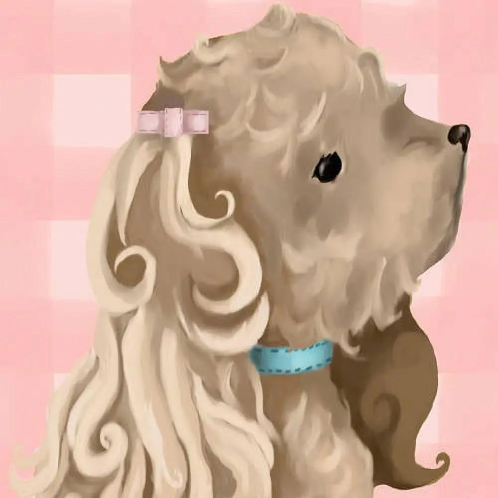 Oopsy Daisys Betty - Adorable Pink Puppy Canvas Art 1