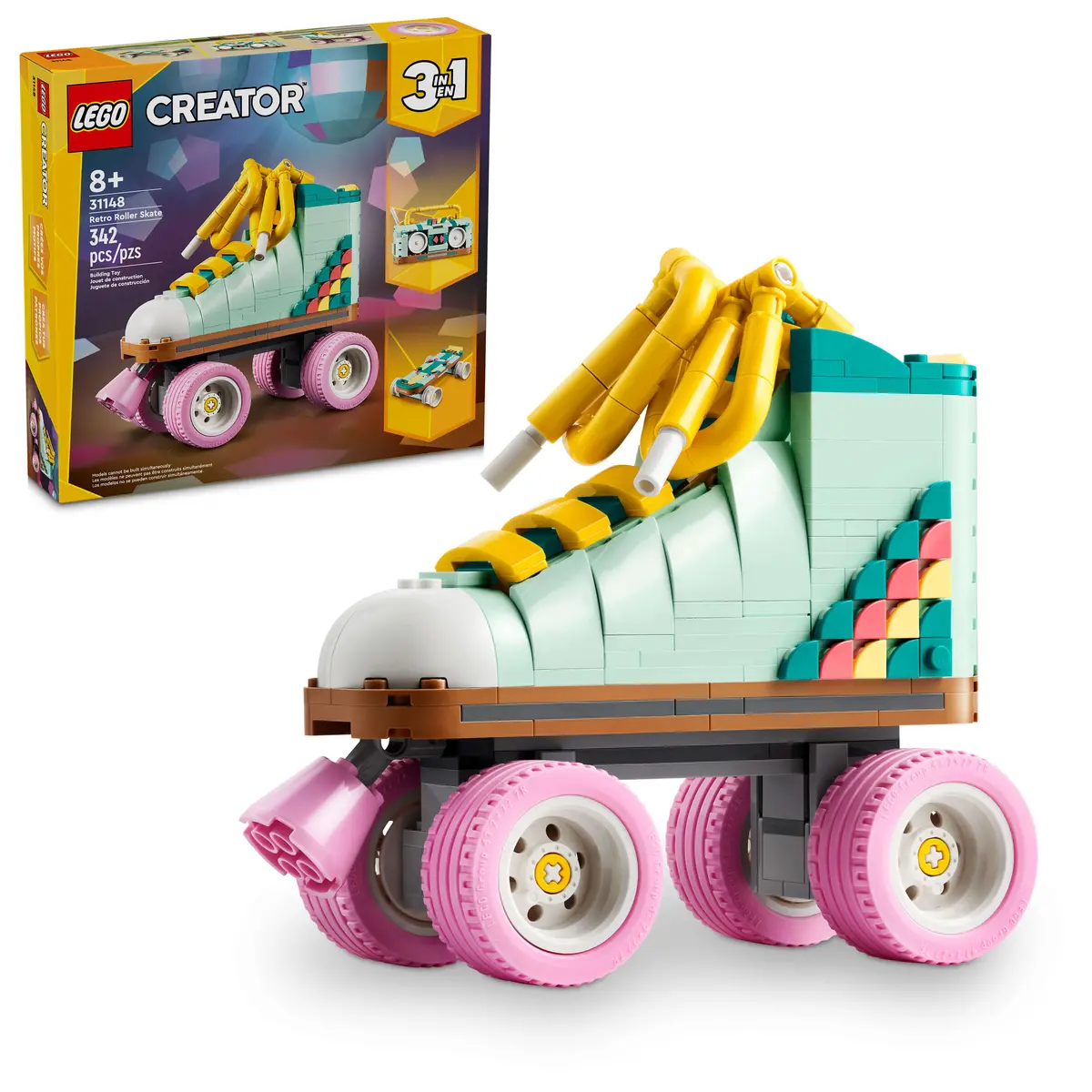 Lego Creator Retro Roller Skate 3In1 Building Kit 31148 1