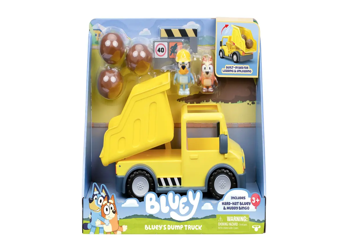 Bluey's Adventure Series Dump Truck With Exclusive Figures 1