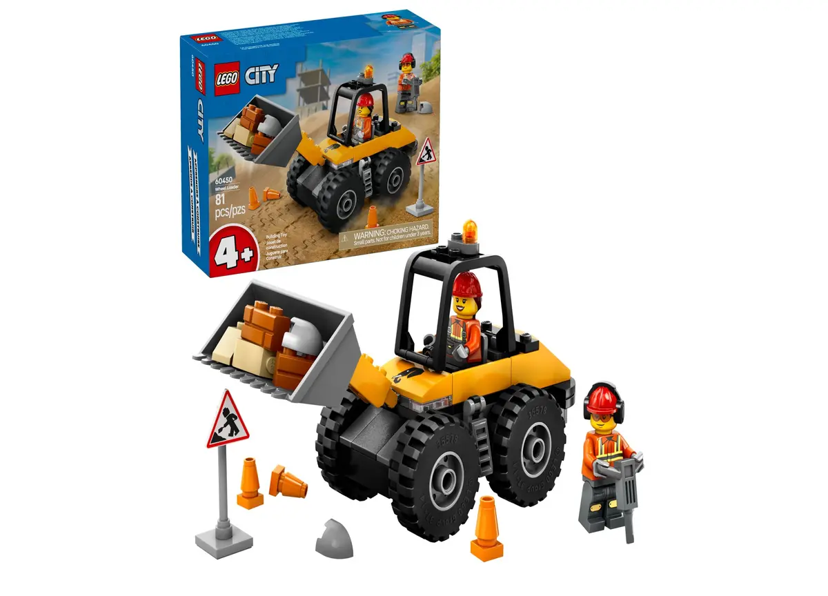 Lego City Construction Wheel Loader Building Set 60450 - 81 Pieces 1