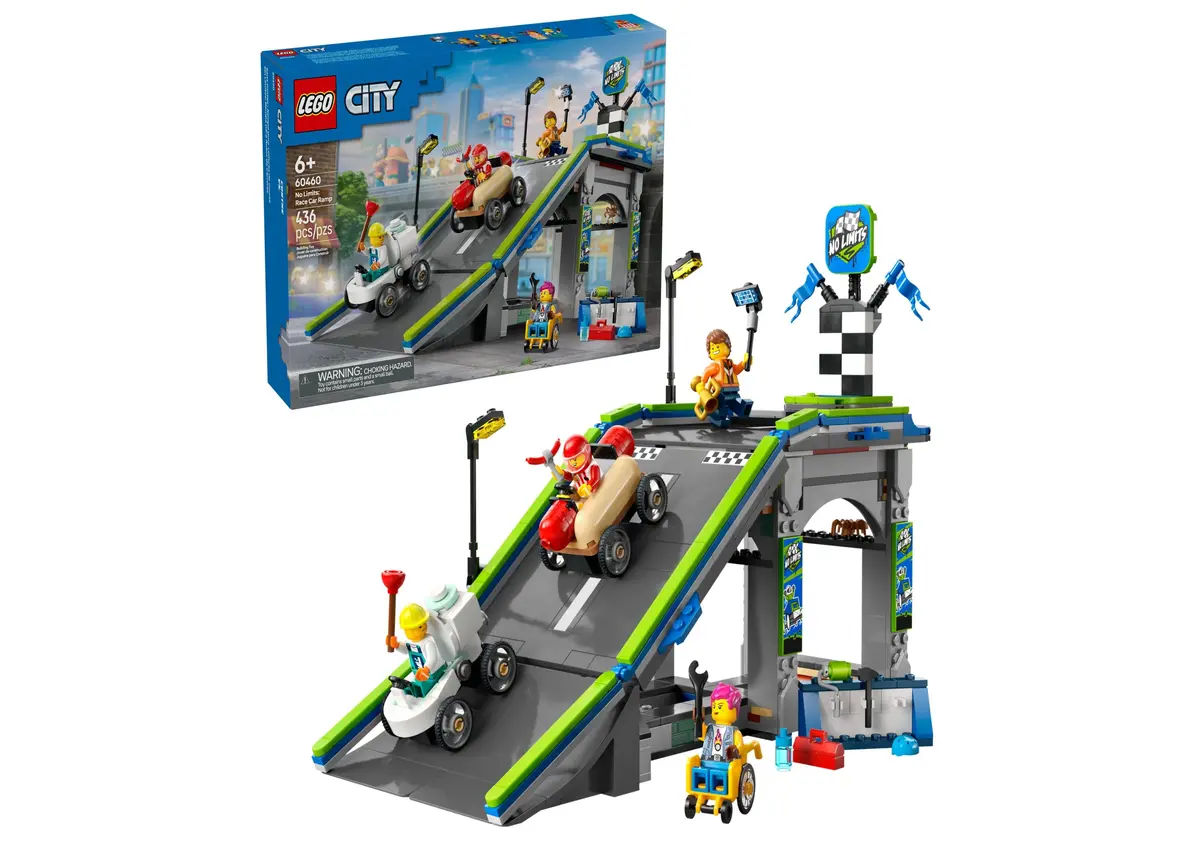 Lego City No Limits Race Car Ramp Track Set 436 Pieces - 60460 1