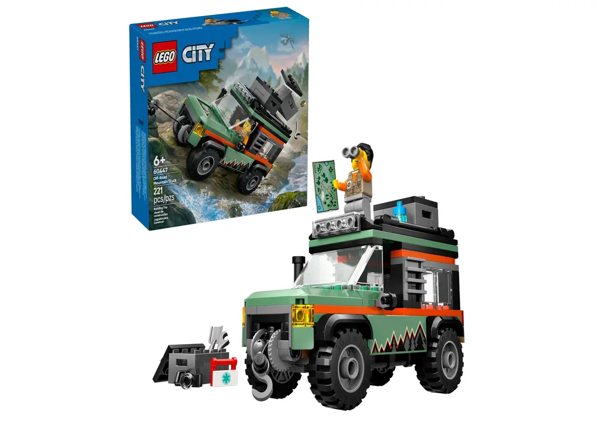 Lego City Off-Road 4X4 Mountain Truck Building Set 221 Pieces - 60447 1