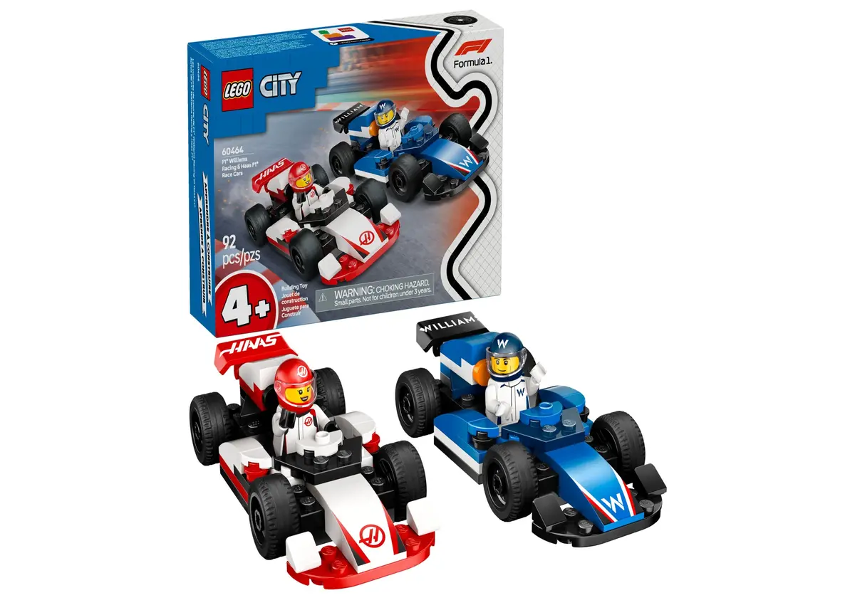 Lego City F1 Williams & Haas Race Building Set 60464 - 92 Pieces 1