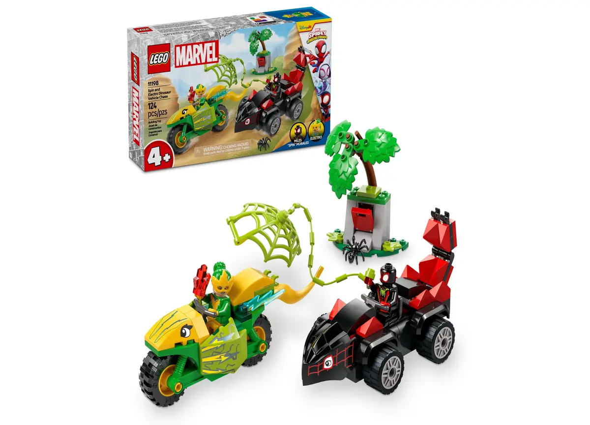 Lego Marvel Spidey & Friends Dino Vehicle Chase Building Set 11198 - 124 Pieces 1