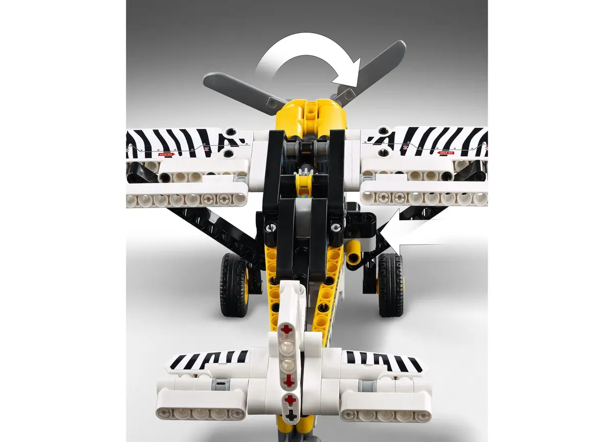 Lego Technic 333-Piece Bush Plane Building Set With Zebra Print 2