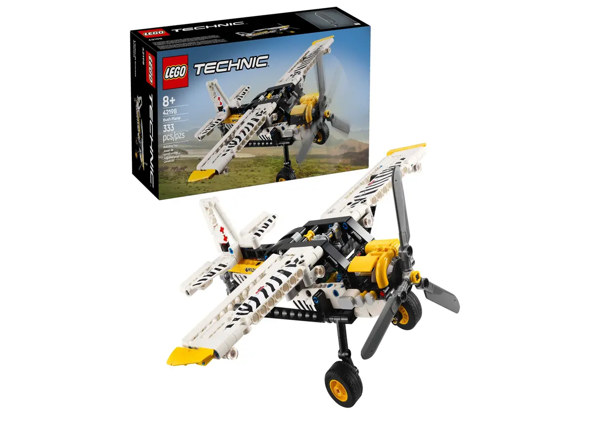 Lego Technic 333-Piece Bush Plane Building Set With Zebra Print 1