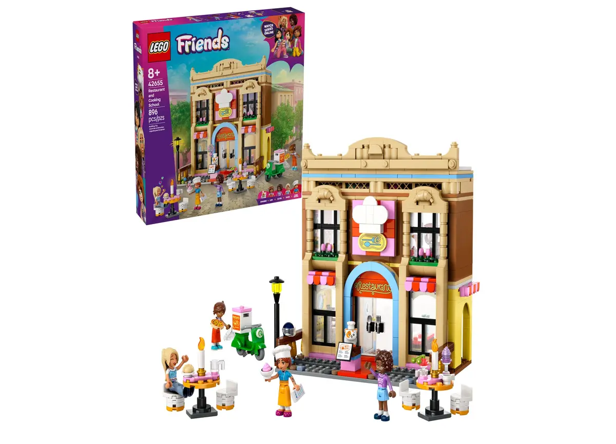 Lego Friends Restaurant And Cooking School Building Set 42655, 896 Pieces 1