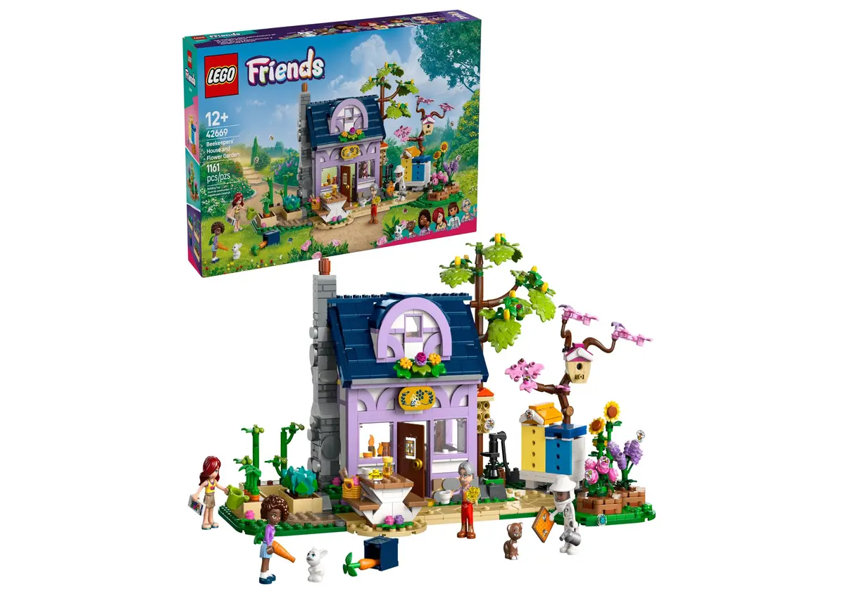 Lego Friends Beekeeper's House & Flower Garden Kit 42669, 1161 Pieces 1