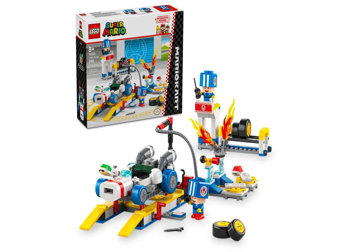 Lego Super Mario Kart Toad's Garage Playset - 390 Pieces 1