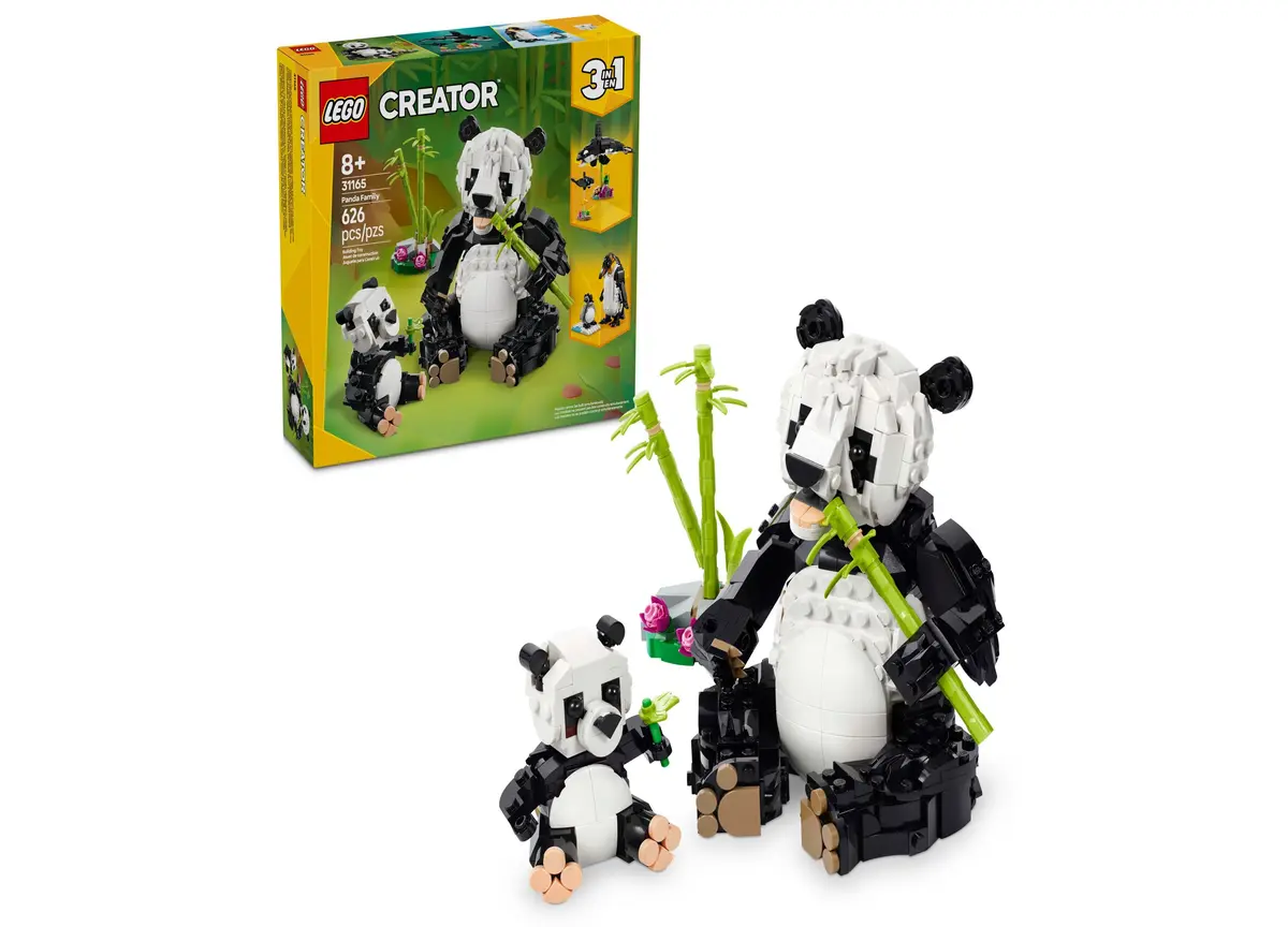 Lego® Creator 3 In 1 Panda Family Wild Animal Models 626 Pieces 1