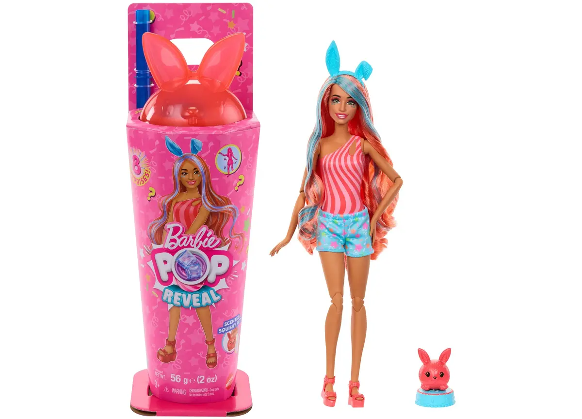 Barbie Pop Reveal Shakes - Bright Bunny Fashion Doll With Accessories 1