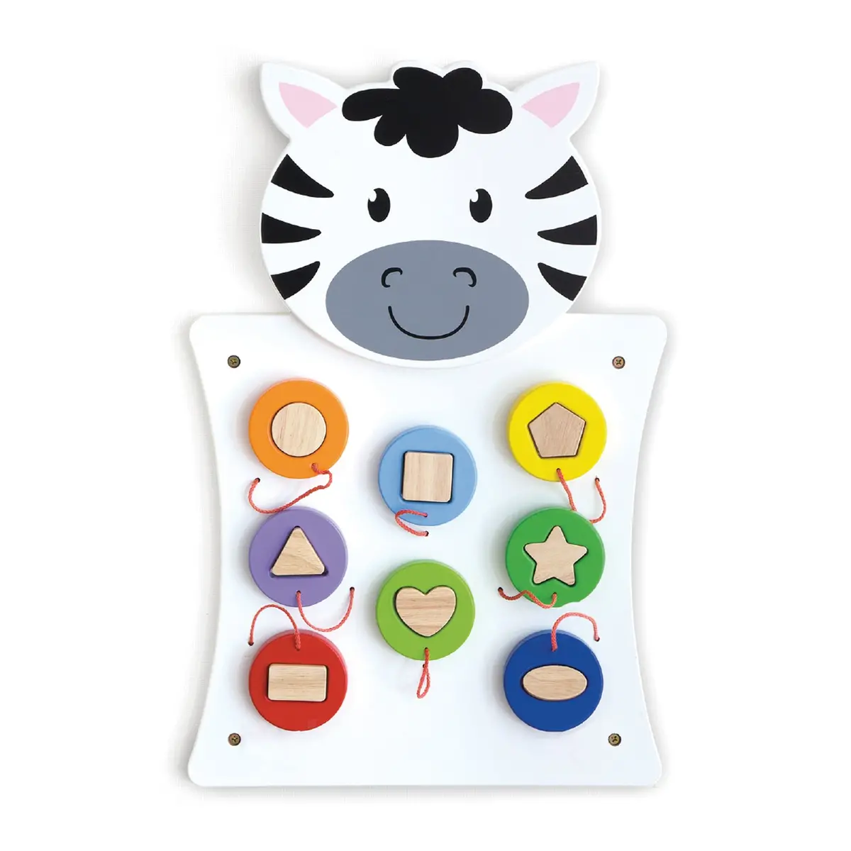 Learning Advantage Zebra Activity Wall Panel - Interactive Toddler Learning Center 1
