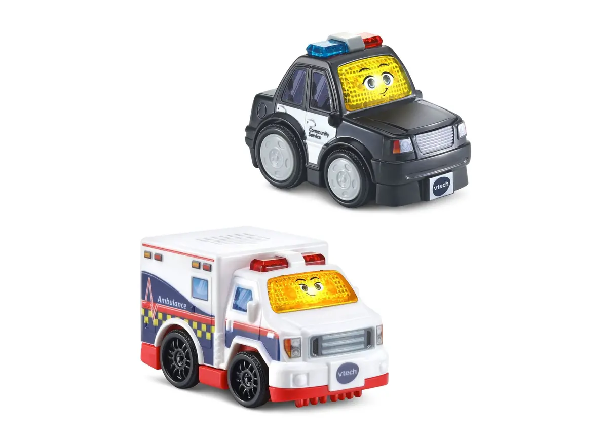 Vtech Go Go Smart Wheels Helping Friends 2-Pack With Police Car And Ambulance 1