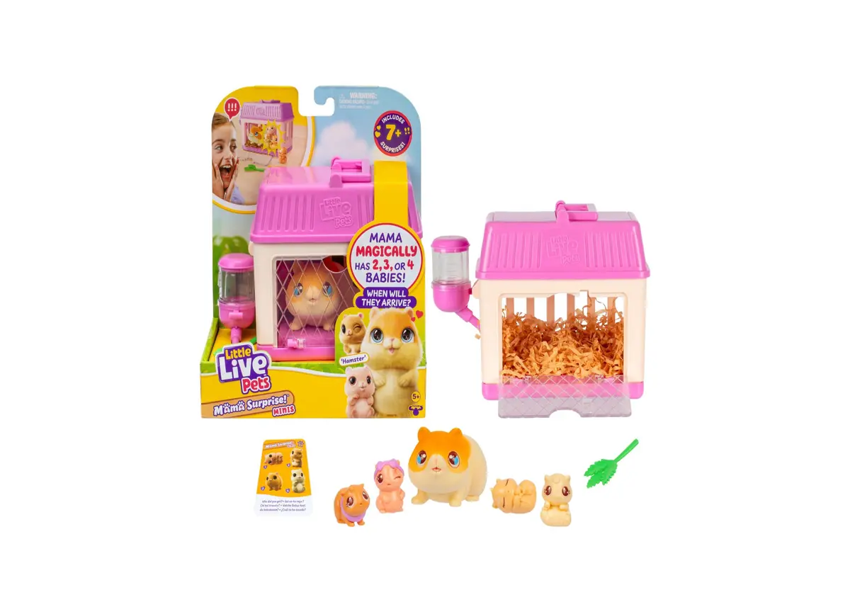 Little Live Pets Mama Surprise Playset - Mini Hamster Family 1