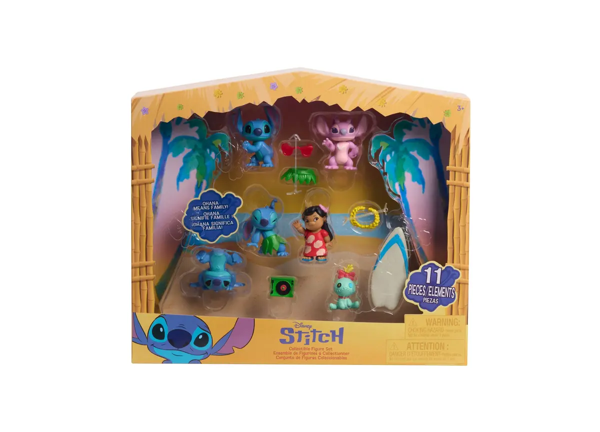 Disney Stitch And Angel 3-Inch Collectible Figure Set 1
