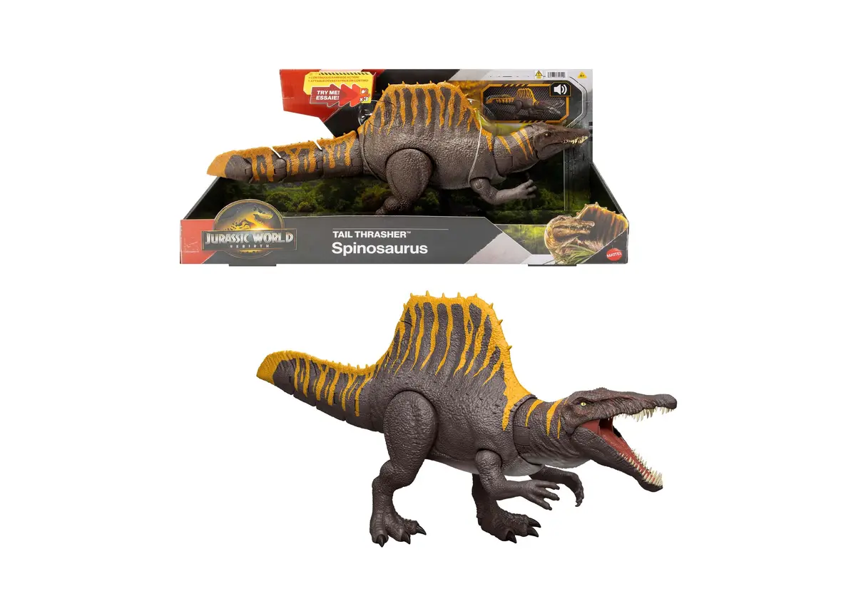 Jurassic World Rebirth 9.61 Inch Spinosaurus Action Figure - Tail Thrasher 1
