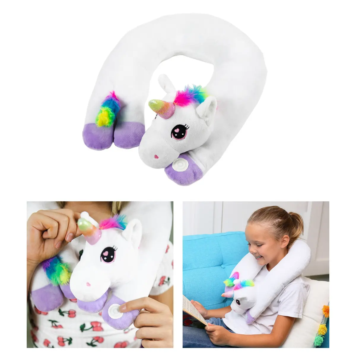 Bouncyband Unicorn Sensory Vibrating Neck Pillow 1