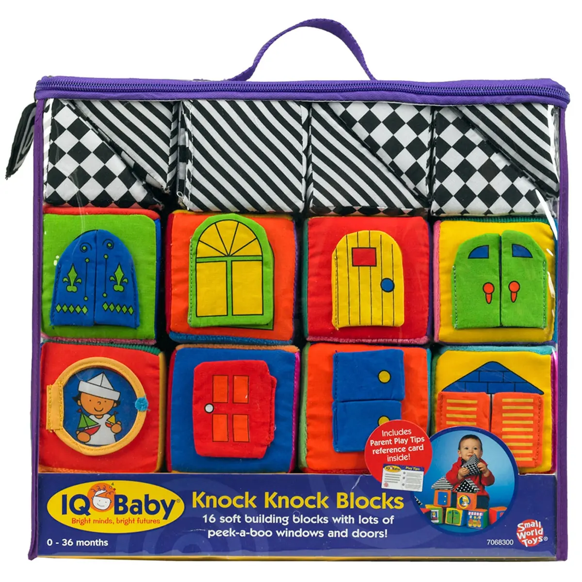 Small World Toys Knock-Knock Blocks ‚Äì Soft Fabric Building Set 1