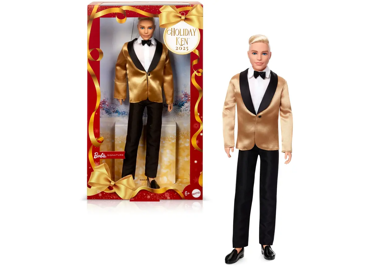 Barbie Signature 2025 Holiday Ken Doll - Platinum Blonde Hair 1