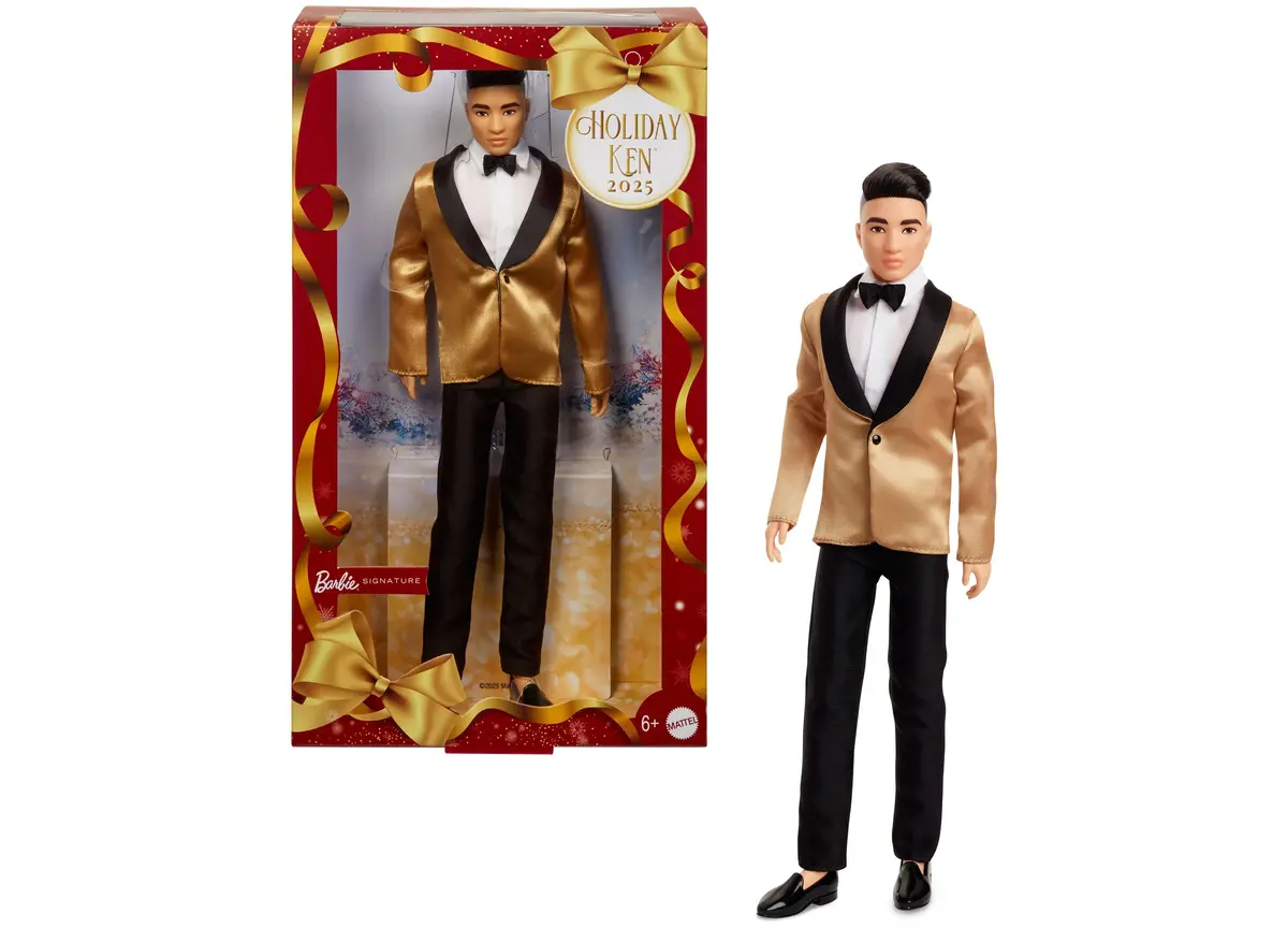 Barbie 2025 Holiday Ken Doll- Black Hair 1